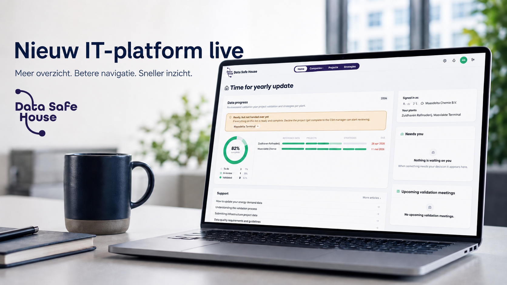 Nog makkelijker invoeren, controleren en valideren: dit is het nieuwe Data Safe House-platform